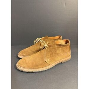 Allen Edmonds Mojave Boots Men Size 13 Brown Suede Desert Shoes Crepe Sole